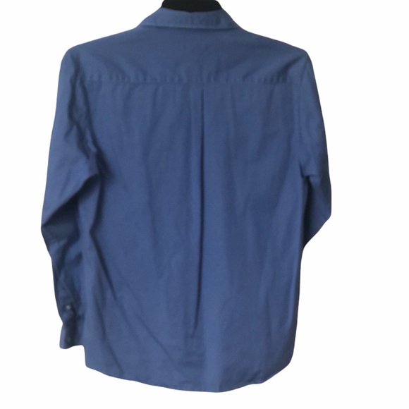 Claiborne Boys blue long sleeve button down shirt size 18  Equivalent to Mens M - Picture 4 of 6